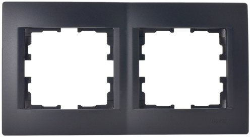 Рамка горизонтальная Lezard Karina 2-м. черный бархат фото Рамка горизонтальная Lezard Karina 2-м. черный бархат картинка